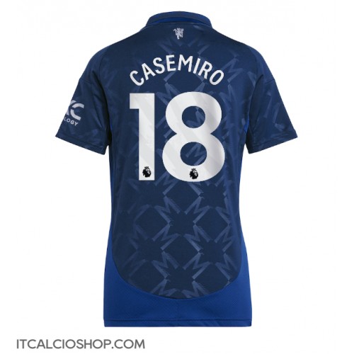 Manchester United Casemiro #18 Seconda Maglia Femmina 2024-25 Manica Corta